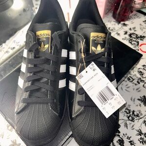 Adidas Black and White Superstars
